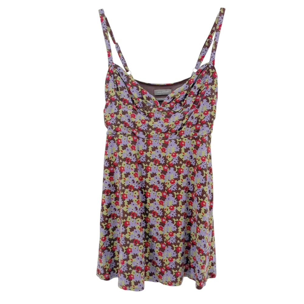 Urban Outfitters Floral Print Cami Mini Dress‎ Purple Red Green Ditsy Size Large